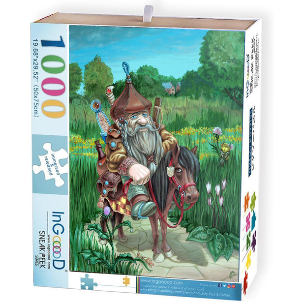 Ingooood Jigsaw Puzzle 1000 Pieces- HORSMAN - Entertainment Toys for Adult Special Graduation or Birthday Gift Home Decor - Ingooood jigsaw puzzle 1000 piece