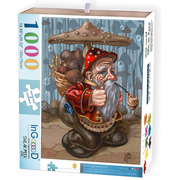 Ingooood Jigsaw Puzzle 1000 Pieces- MUSHROOMER - Entertainment Toys for Adult Special Graduation or Birthday Gift Home Decor - Ingooood jigsaw puzzle 1000 piece