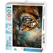 Ingooood Jigsaw Puzzle 1000 Pieces- SACRED ANIMAL TIGER - Entertainment Toys for Adult Special Graduation or Birthday Gift Home Decor - Ingooood jigsaw puzzle 1000 piece