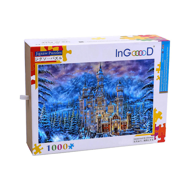Ingooood Wooden Jigsaw Puzzle 1000 Piece for Adult-Winter castle - Ingooood jigsaw puzzle 1000 piece