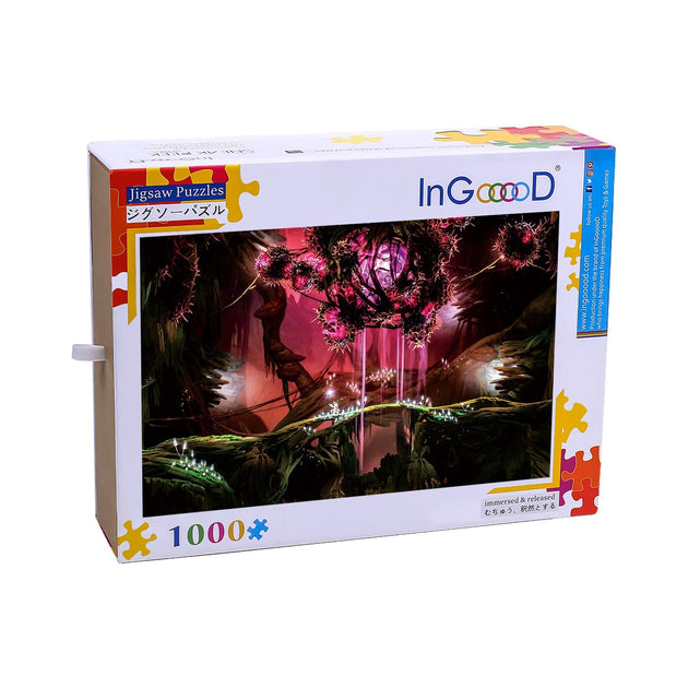 Ingooood Wooden Jigsaw Puzzle 1000 Pieces for Adult-Lost forest