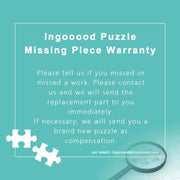 Ingooood Wooden Jigsaw Puzzle 1000 Piece - Autumn colors by the bridge - Ingooood jigsaw puzzle 1000 piece