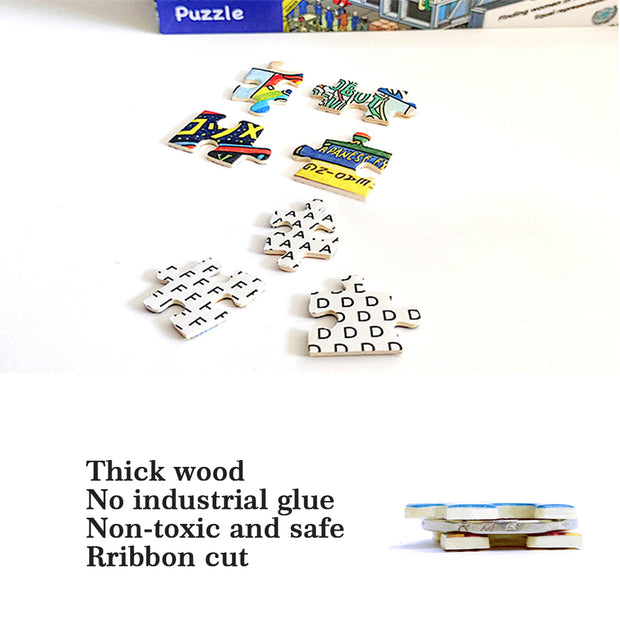 Ingooood Wooden Jigsaw Puzzle 1000 Piece - Animal2 - Ingooood jigsaw puzzle 1000 piece