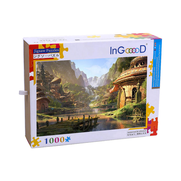Ingooood 1000-Teile Holz-Puzzle – Fantasy-Serie „The White Peacock“ – Entspannung Pur Für Erwachsene