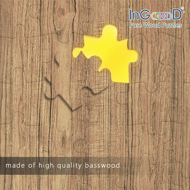 Ingooood Wooden Jigsaw Puzzle 1000 Piece - Full moon night - Ingooood jigsaw puzzle 1000 piece