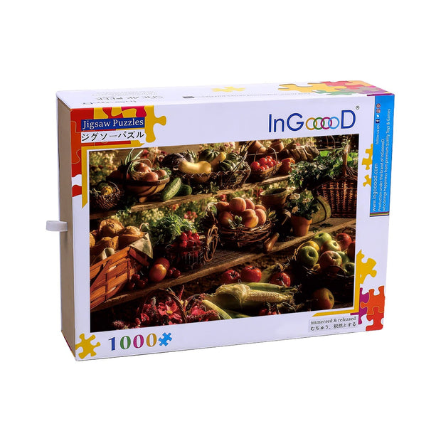 Ingooood Wooden Jigsaw Puzzle 1000 Pieces for Adult-Autumn harvest - Ingooood jigsaw puzzle 1000 piece