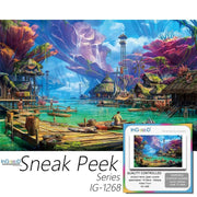 Ingooood-Jigsaw Puzzle 1000 Pieces-Sneak Peek Series-Water Town_IG-1268 Entertainment Toys for Adult Special Graduation or Birthday Gift Home Decor - Ingooood