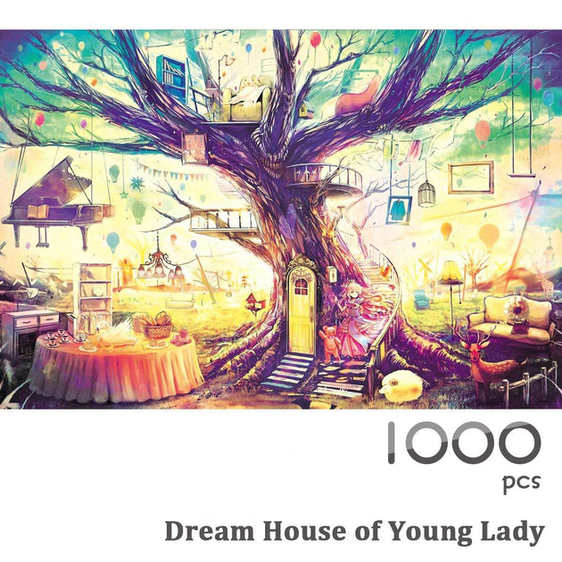 Ingooood wooden Jigsaw Puzzle 1000 Pieces for Adult - Dream House of Y