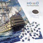 Ingooood Wooden Jigsaw Puzzle 1000 Pieces for Adult - Age of Discovery - Ingooood