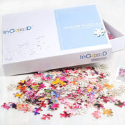 Ingooood Wooden Jigsaw Puzzle 1000 Pieces for Adult - Flower - Ingooood