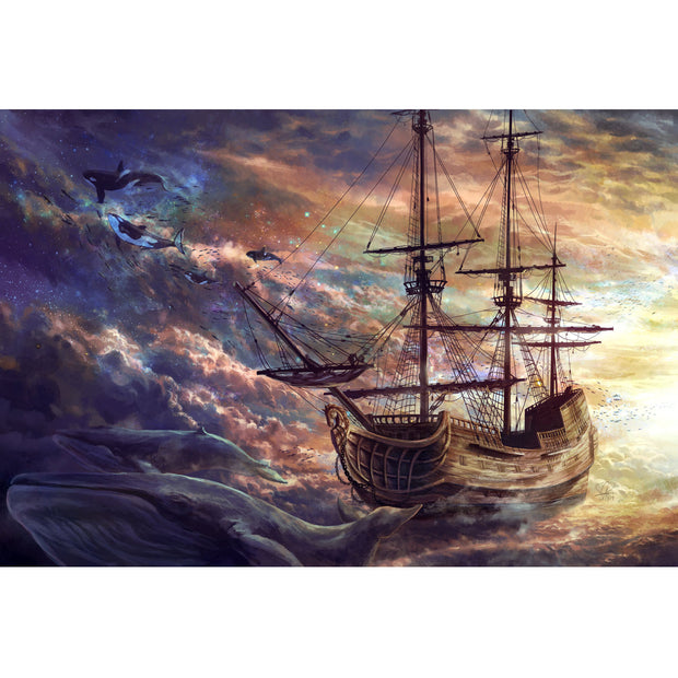 Ingooood Jigsaw Puzzle 1000 Pieces- starry sky voyage - Entertainment Toys for Adult Special Graduation or Birthday Gift Home Decor - Ingooood jigsaw puzzle 1000 piece