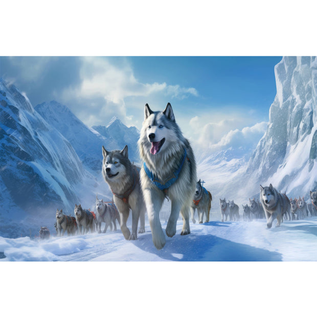 Ingooood Jigsaw Puzzle 1000 Pieces- sled dog - Entertainment Toys for Adult Special Graduation or Birthday Gift Home Decor - Ingooood jigsaw puzzle 1000 piece