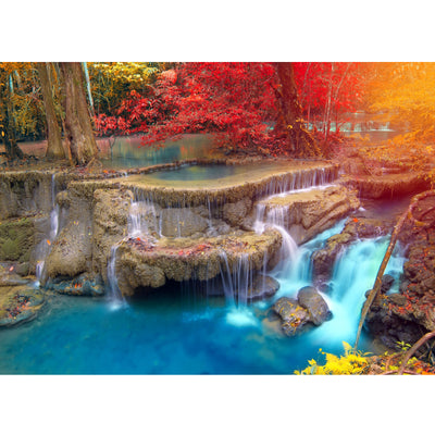 Ingooood Jigsaw Puzzle 1000 Pieces- Waterfall Wonderland 2 - Entertainment Toys for Adult Special Graduation or Birthday Gift Home Decor - Ingooood jigsaw puzzle 1000 piece