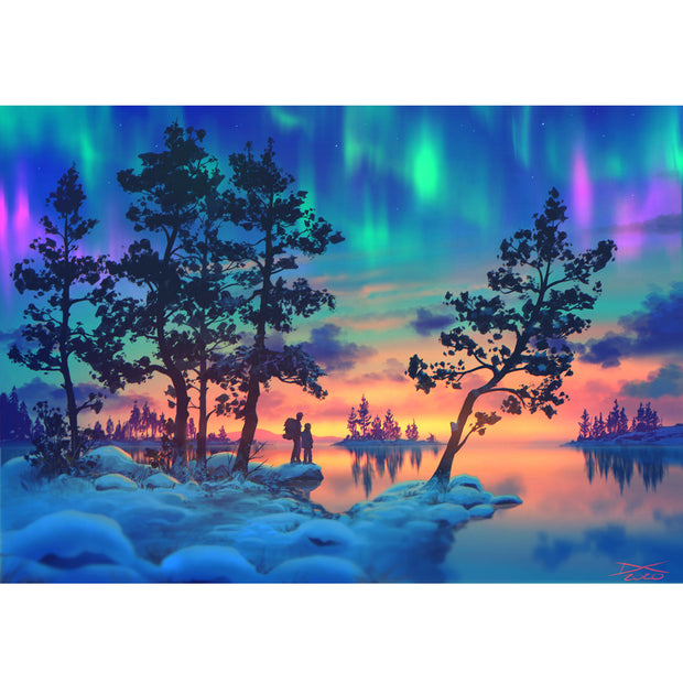 Ingooood Jigsaw Puzzle 1000 Pieces- Polar Night Journey - Entertainment Toys for Adult Special Graduation or Birthday Gift Home Decor - Ingooood jigsaw puzzle 1000 piece