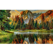 Ingooood Jigsaw Puzzle 1000 Pieces- Oil Painting-Mountain Scenery - Entertainment Toys for Adult Special Graduation or Birthday Gift Home Decor - Ingooood jigsaw puzzle 1000 piece