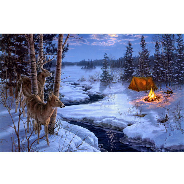 Ingooood Jigsaw Puzzle 1000 Pieces- Winter campsites - Entertainment Toys for Adult Special Graduation or Birthday Gift Home Decor - Ingooood jigsaw puzzle 1000 piece