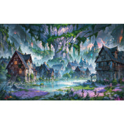 Ingooood Jigsaw Puzzle 1000 Pieces- The town at the bottom of the hill - Entertainment Toys for Adult Special Graduation or Birthday Gift Home Decor - Ingooood jigsaw puzzle 1000 piece