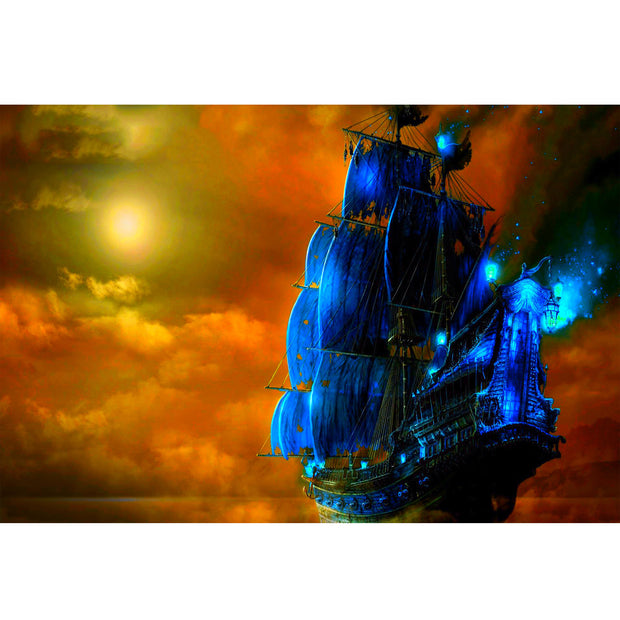 Ingooood Wooden Jigsaw Puzzle 1000 Piece - Ghost Sailboat - Ingooood jigsaw puzzle 1000 piece