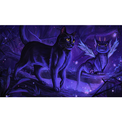 Ingooood Jigsaw Puzzle 1000 Pieces- The dragon and the cat in the forest - Entertainment Toys for Adult Special Graduation or Birthday Gift Home Decor - Ingooood jigsaw puzzle 1000 piece