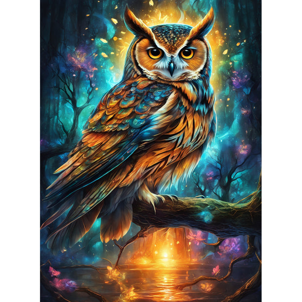 Ingooood Jigsaw Puzzle 1000 Pieces- Owl on a branch - Entertainment Toys for Adult Special Graduation or Birthday Gift Home Decor - Ingooood jigsaw puzzle 1000 piece