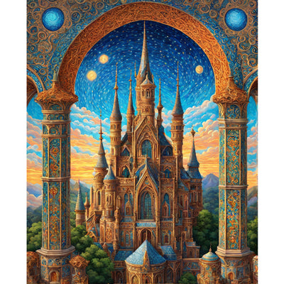 Ingooood Jigsaw Puzzle 1000 Pieces- Castle by Night - Entertainment Toys for Adult Special Graduation or Birthday Gift Home Decor - Ingooood jigsaw puzzle 1000 piece