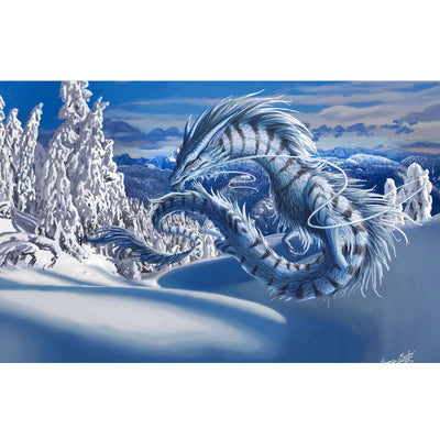 Ingooood Jigsaw Puzzle 1000 Pieces- Ice Dragon - Entertainment Toys for Adult Special Graduation or Birthday Gift Home Decor - Ingooood jigsaw puzzle 1000 piece