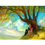 Ingooood Jigsaw Puzzle 1000 Pieces- Lovers Clinging to Each Other Under the Tree - Entertainment Toys for Adult Special Graduation or Birthday Gift Home Decor - Ingooood jigsaw puzzle 1000 piece