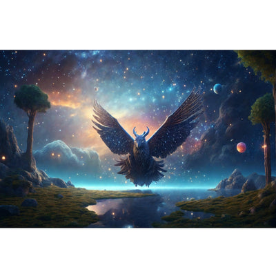 Ingooood Jigsaw Puzzle 1000 Pieces- Fantasy Owl - Entertainment Toys for Adult Special Graduation or Birthday Gift Home Decor - Ingooood jigsaw puzzle 1000 piece