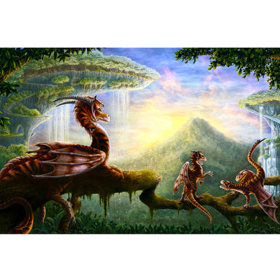 Ingooood Jigsaw Puzzle 1000 Pieces- Dragon under the waterfall - Entertainment Toys for Adult Special Graduation or Birthday Gift Home Decor - Ingooood jigsaw puzzle 1000 piece