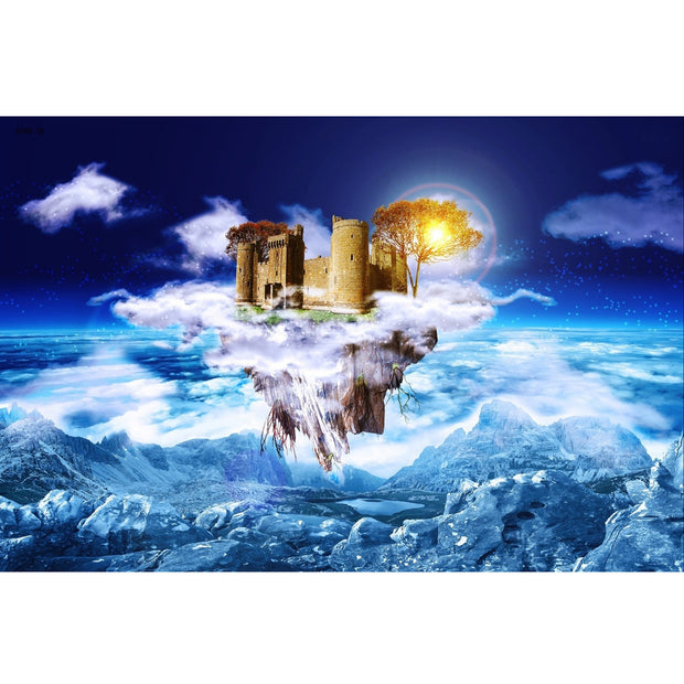 Ingooood Jigsaw Puzzle 1000 Pieces- Fantasy Castle in the Sky - Entertainment Toys for Adult Special Graduation or Birthday Gift Home Decor - Ingooood jigsaw puzzle 1000 piece