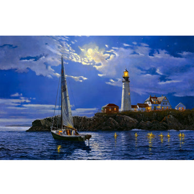 Ingooood Jigsaw Puzzle 1000 Pieces- Lovers under the lighthouse - Entertainment Toys for Adult Special Graduation or Birthday Gift Home Decor - Ingooood jigsaw puzzle 1000 piece