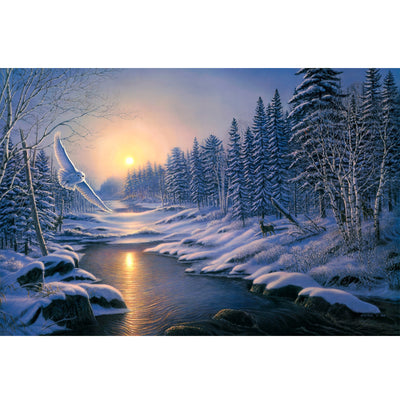 Ingooood Jigsaw Puzzle 1000 Pieces- Winter Owl - Entertainment Toys for Adult Special Graduation or Birthday Gift Home Decor - Ingooood jigsaw puzzle 1000 piece