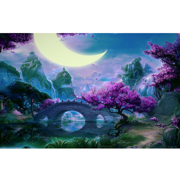 Ingooood Jigsaw Puzzle 1000 Pieces- Ancient Bridge under the Moon - Entertainment Toys for Adult Special Graduation or Birthday Gift Home Decor - Ingooood jigsaw puzzle 1000 piece