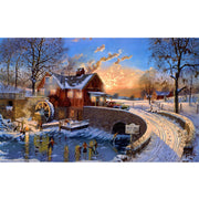 Ingooood Jigsaw Puzzle 1000 Pieces- Christmas Series- Winter mornings - Entertainment Toys for Adult Special Graduation or Birthday Gift Home Decor - Ingooood jigsaw puzzle 1000 piece