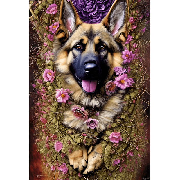 German Shepherd Dog Portrait Jigsaw Puzzle