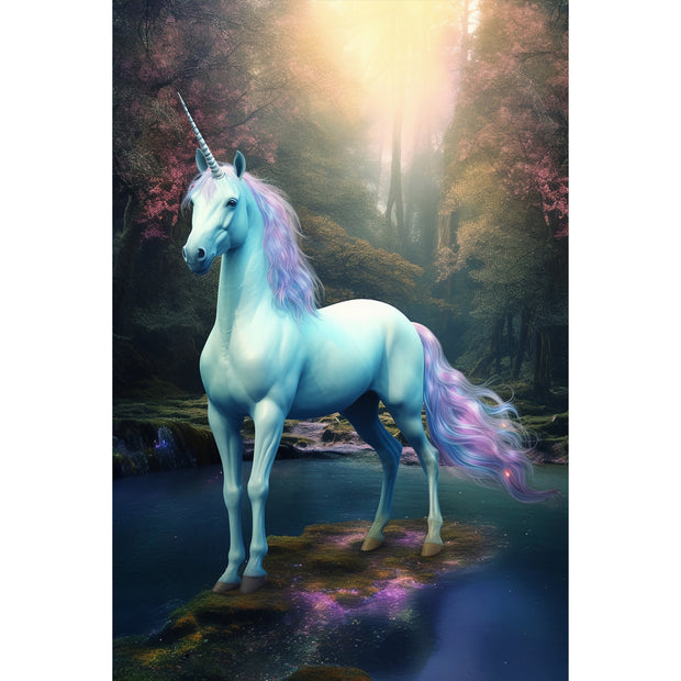 Ingooood Jigsaw Puzzle 1000 Pieces- Unicorns in the forest - Entertainment Toys for Adult Special Graduation or Birthday Gift Home Decor - Ingooood jigsaw puzzle 1000 piece