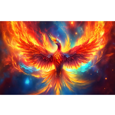 Ingooood Wooden Jigsaw Puzzle 1000 Piece - Fire Phoenix - Ingooood jigsaw puzzle 1000 piece