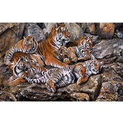 Ingooood Jigsaw Puzzle 1000 Pieces- Tiger Family 2 - Entertainment Toys for Adult Special Graduation or Birthday Gift Home Decor - Ingooood jigsaw puzzle 1000 piece