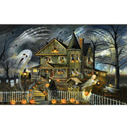 Ingooood Jigsaw Puzzle 1000 Pieces- Halloween Series- Oil Painting-Halloween Haunted House - Entertainment Toys for Adult Special Graduation or Birthday Gift Home Decor - Ingooood jigsaw puzzle 1000 piece