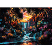 Ingooood Jigsaw Puzzle 1000 Pieces- high mountain waterfall - Entertainment Toys for Adult Special Graduation or Birthday Gift Home Decor - Ingooood jigsaw puzzle 1000 piece