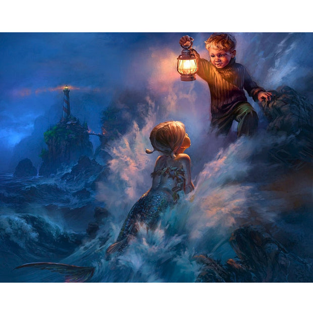 Ingooood Jigsaw Puzzle 1000 Pieces- Seaside Encounter - Entertainment Toys for Adult Special Graduation or Birthday Gift Home Decor - Ingooood jigsaw puzzle 1000 piece