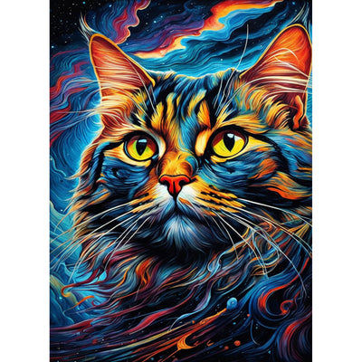 Ingooood Jigsaw Puzzle 1000 Pieces- Stargazing Cat - Entertainment Toys for Adult Special Graduation or Birthday Gift Home Decor - Ingooood jigsaw puzzle 1000 piece