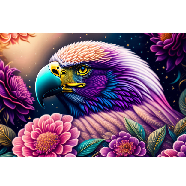 Falcon Spring Puzzle Ingooood Wooden Jigsaw Puzzle 1000 Piece - Colorful Falcon