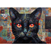 Ingooood Wooden Jigsaw Puzzle 1000 Piece - Black Cat - Ingooood jigsaw puzzle 1000 piece