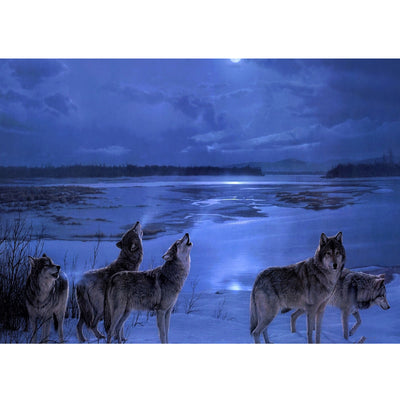 Ingooood Jigsaw Puzzle 1000 Pieces- Wolf Pack - Entertainment Toys for Adult Special Graduation or Birthday Gift Home Decor - Ingooood jigsaw puzzle 1000 piece