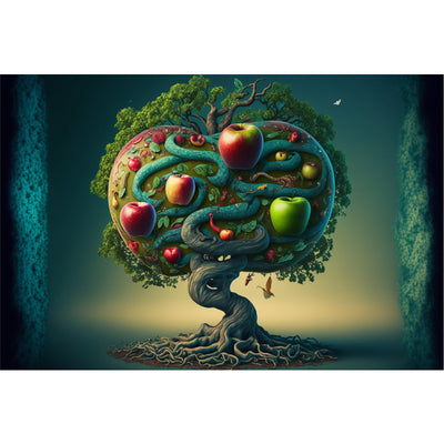 Ingooood Wooden Jigsaw Puzzle 1000 Piece - Apple Tree 2 - Ingooood jigsaw puzzle 1000 piece