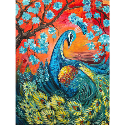 Ingooood Jigsaw Puzzle 1000 Pieces- BLOSSOMING PEACOCK - Entertainment Toys for Adult Special Graduation or Birthday Gift Home Decor - Ingooood jigsaw puzzle 1000 piece