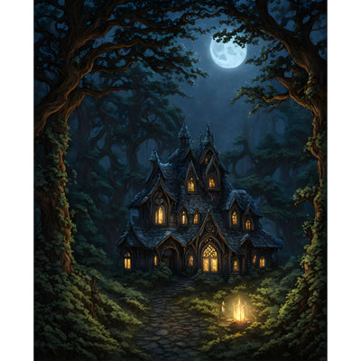 Ingooood Jigsaw Puzzle 1000 Pieces- CHAUMIÈRE DANS LA FORÊT - Entertainment Toys for Adult Special Graduation or Birthday Gift Home Decor