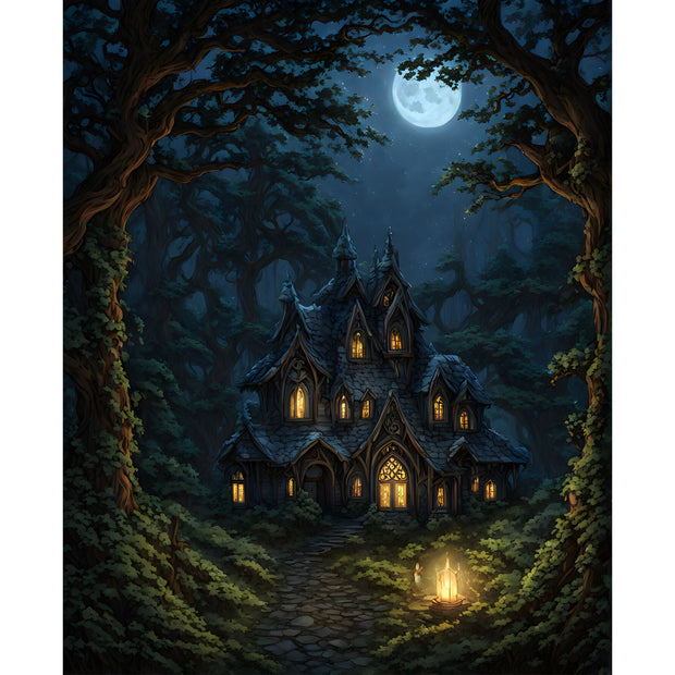Ingooood Jigsaw Puzzle 1000 Pieces- CHAUMIÈRE DANS LA FORÊT - Entertainment Toys for Adult Special Graduation or Birthday Gift Home Decor