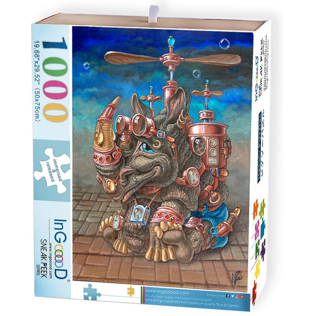 Ingooood Jigsaw Puzzle 1000 Pieces- DREAM OF THE SKY - Entertainment Toys for Adult Special Graduation or Birthday Gift Home Decor - Ingooood jigsaw puzzle 1000 piece